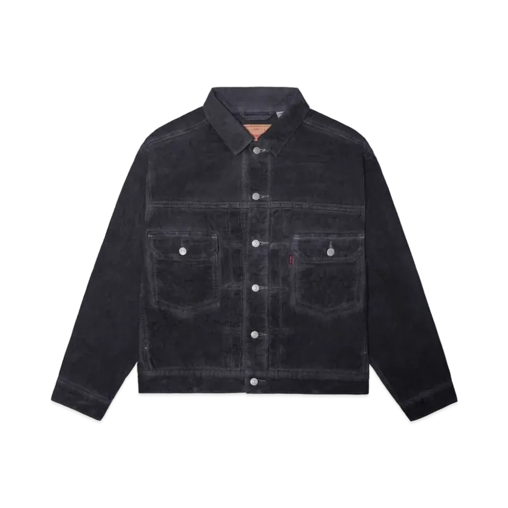 Stussy x Levi's Dyed Jacquard Trucker Jacket "Black"