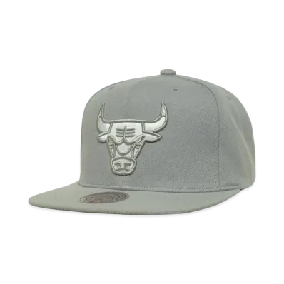 Mitchell&Ness NBA EVERGREEN GREY WHITE SNAPBACK BULLS "GREY"