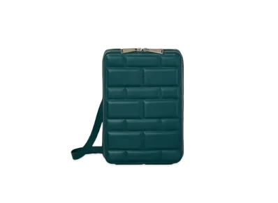 Bottega Veneta Padded Nappa Lambskin Messenger Bag "Lake Blue"