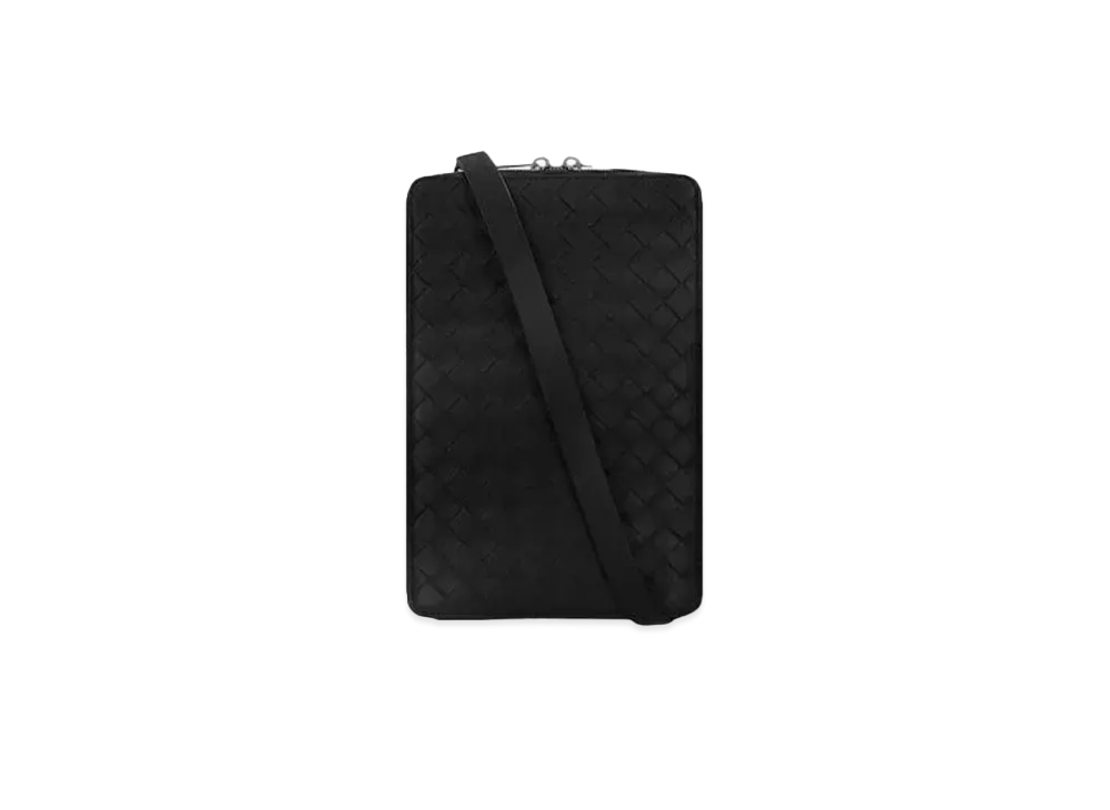Bottega Veneta Intrecciato Crossbody Bag "Black"