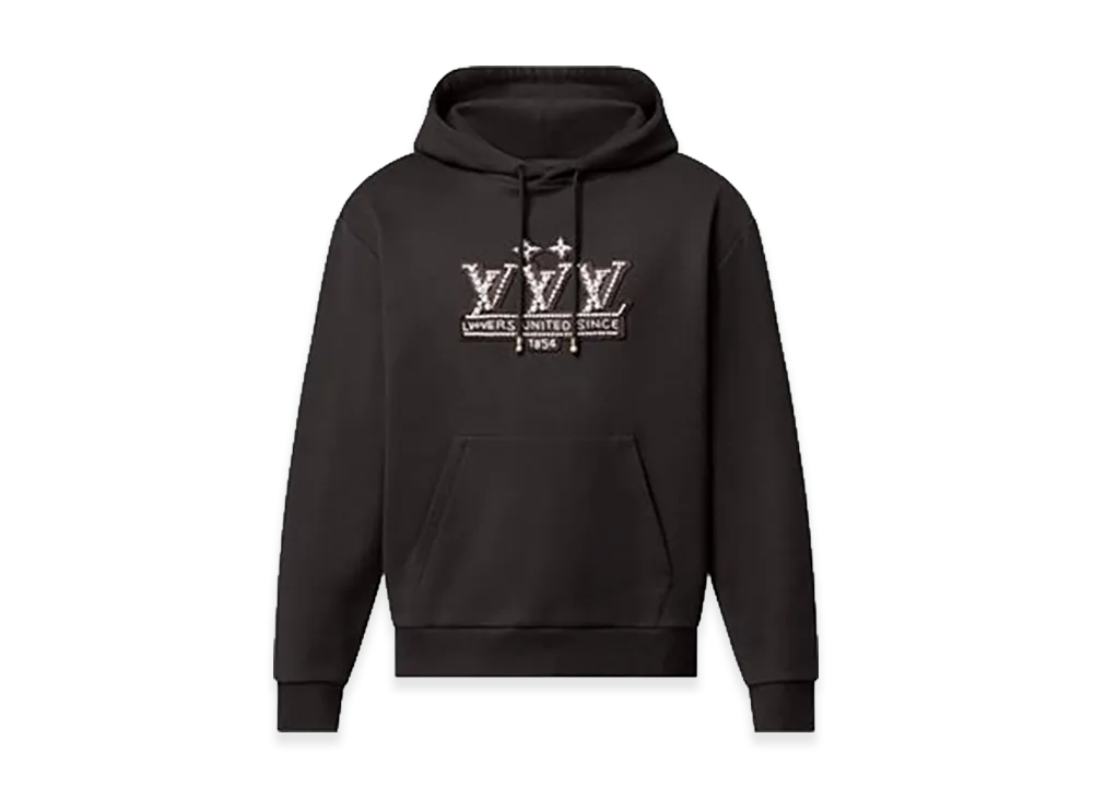 Louis Vuitton Pearl Embellished Hoodie "Black"