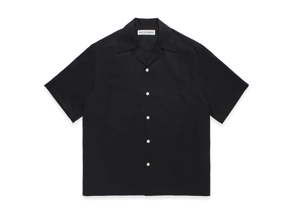 WACKO MARIA x Bez Tekstil Open Collar Shirt "Black"