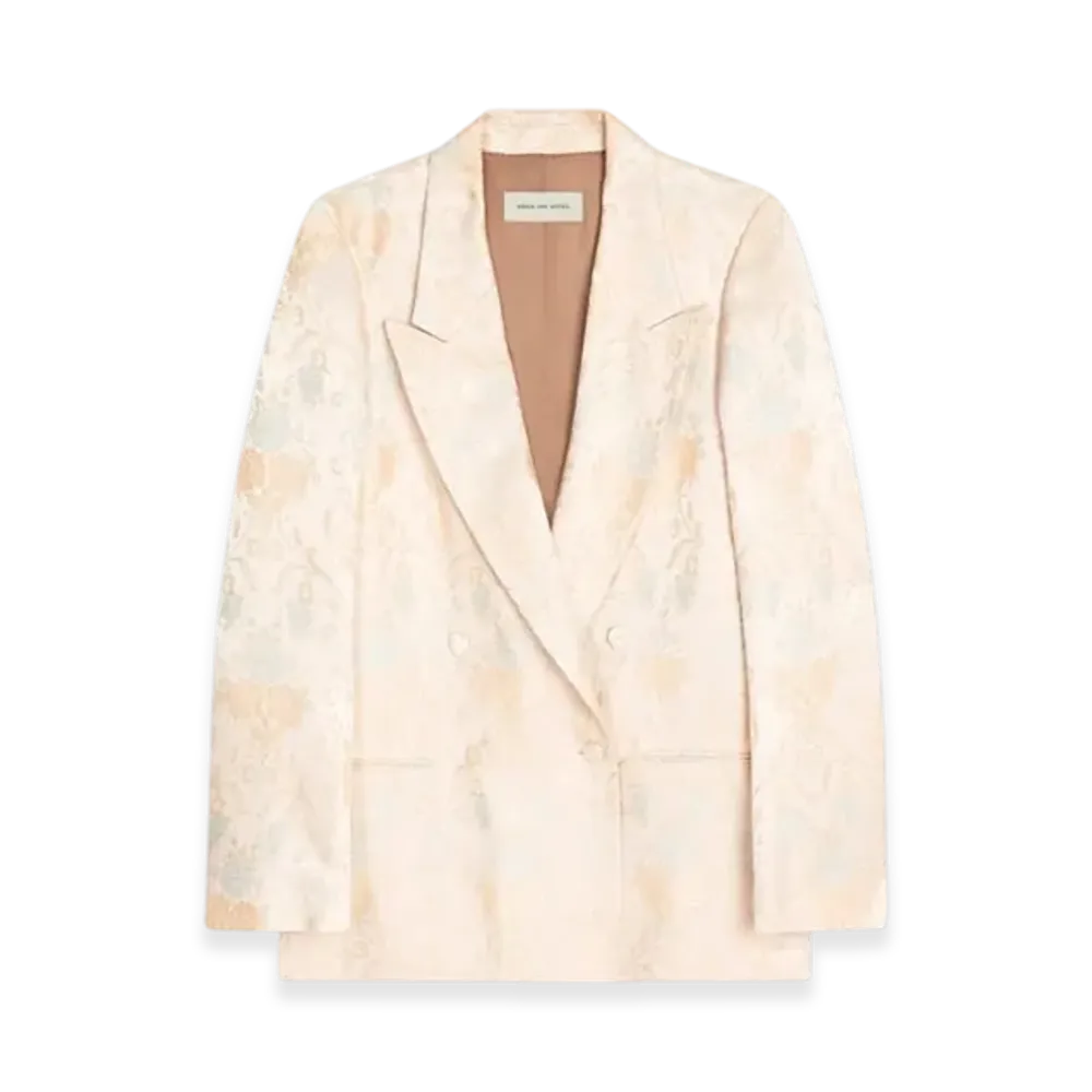 DRIES VAN NOTEN Women's Jacquard Blazer "Pink"