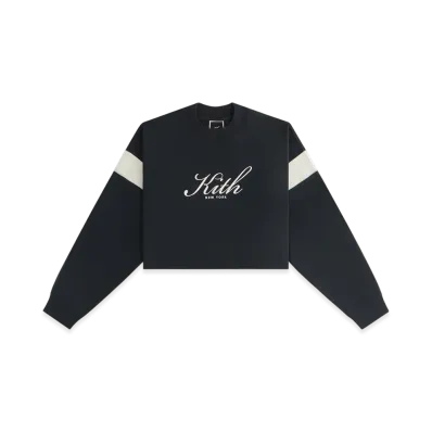 Kith Women Jasper Script Long Sleeve "Black"