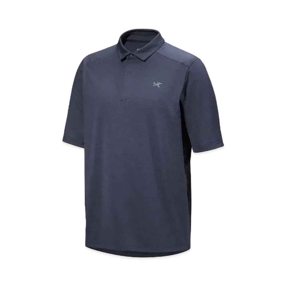 ARC'TERYX Cormac Polo Short Sleeve Men's "Black Sapphire Heather"
