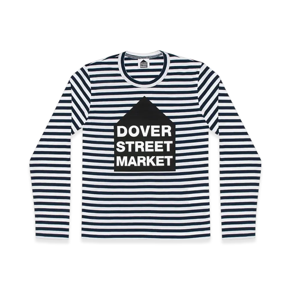 COMME des GARCONS x DSM DOVER STREET MARKET Exclusive Striped T-Shirt "Navy/White"