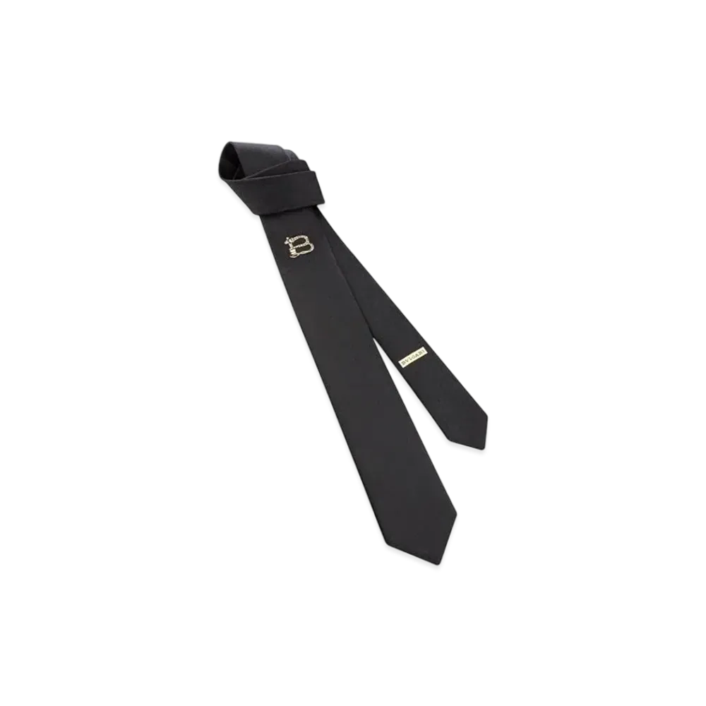 BVLGARI Evening Silk Tie "Black"