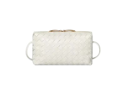 Bottega Veneta Leather Crossbody Bag "White"