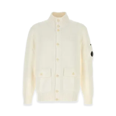 C.P. Company Cotton Cardigan "White"