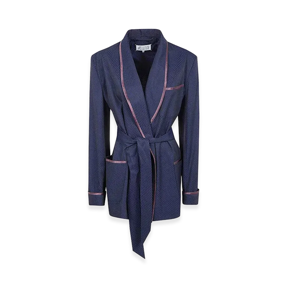 Maison Margiela Women's Belted Coat "Blue"