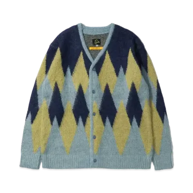 UNION x NEEDLES Mohair Cardigan Diamond "Black"