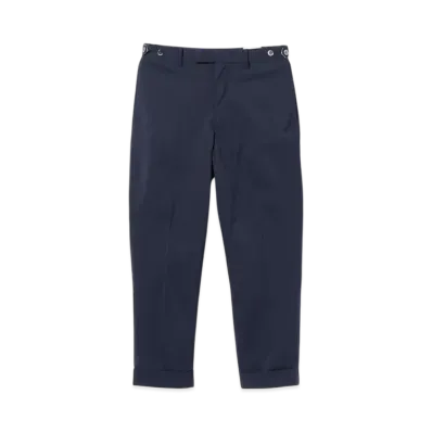 BEAMS IVY Trousers Ankle Cut COOLMAX Seersucker "NavySolid"