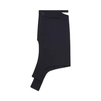 Courreges Midi Slash Skirt "Black"