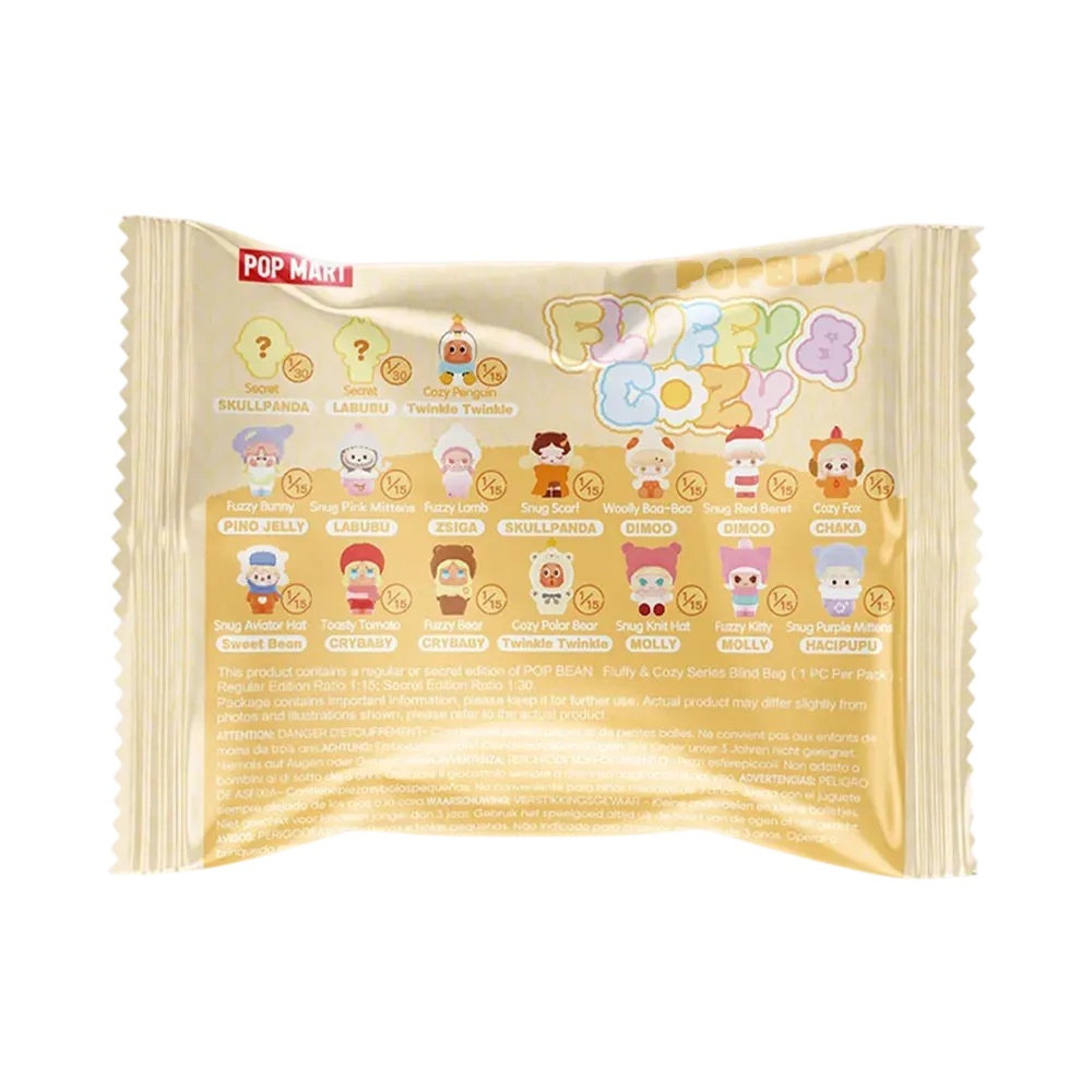 POP MART POP BEAN Fluffy & Cozy Series Blind Bag (1 PC Per Pack) [Piece]