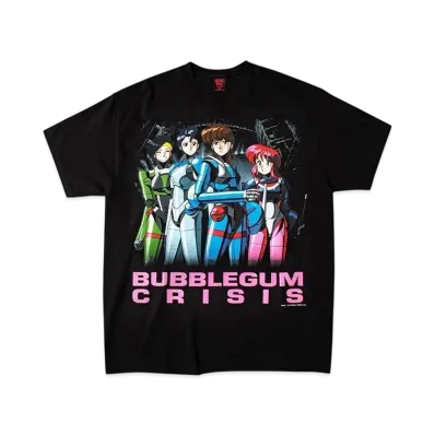 Geeks Rule x BUBBLEGUM CRISIS 15 Silkscreen Printing T Shirt "Black"
