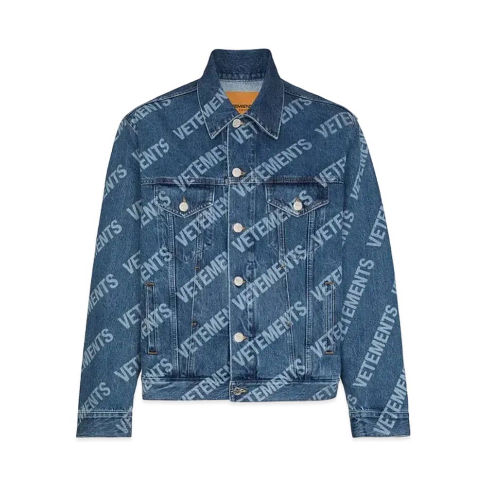 VETEMENTS All Overlog Denim Jacket "Blue"