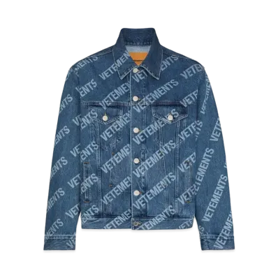 VETEMENTS All Overlog Denim Jacket "Blue"