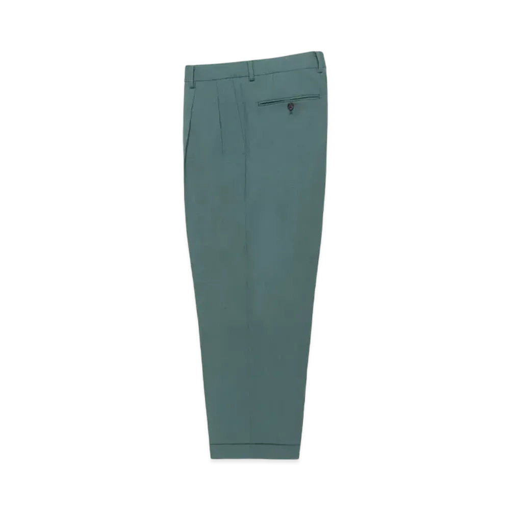 WACKO MARIA x DORMEUIL Double Pleated Trousers "Green"