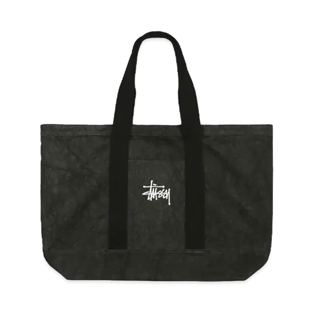 Stussy Canvas Extra Large Tote Bag "Washed Black" (FA24)
