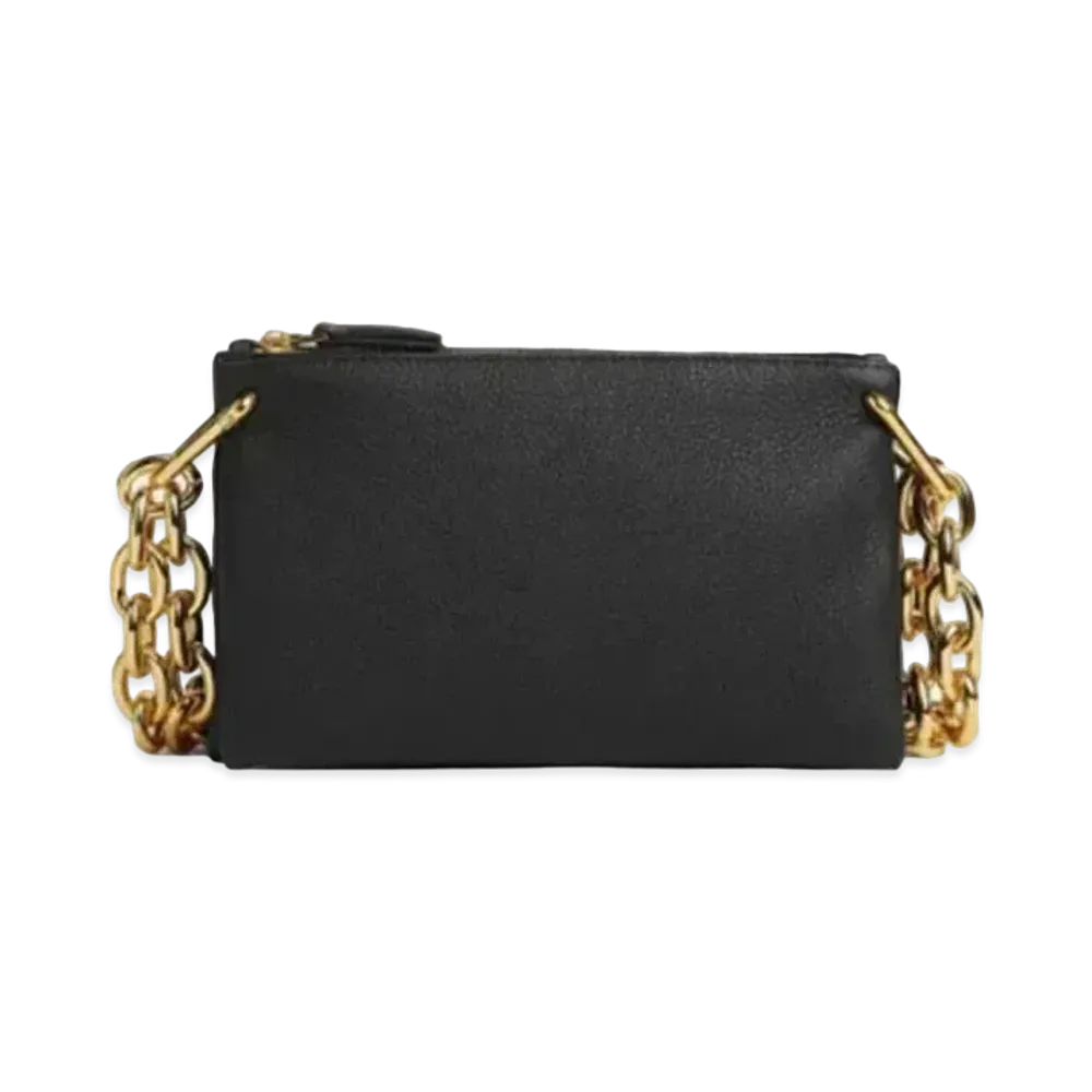Bottega Veneta Trio Pouch Chain "Black"