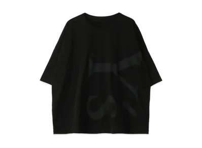 Yohji Yamamoto Y's 30/- PS Y's LOGO PIGMENT PRINT SIDE GUSSET PO "Black"