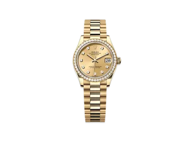 ROLEX Datejust 31mm Yellow Gold Diamond 278288RBR "Champagne-colour"
