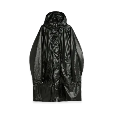 OUR LEGACY Tempesta Parka "Black Rich Pleather Cotton"