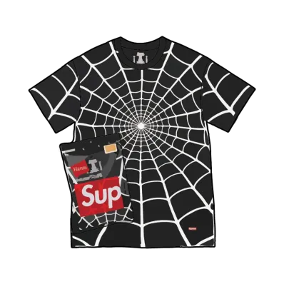 Supreme x Hanes Spider-Man Tagless Tees (2 Pack) "Black"