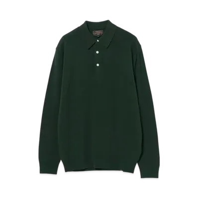 BEAMS Knit Polo 12G "Green"