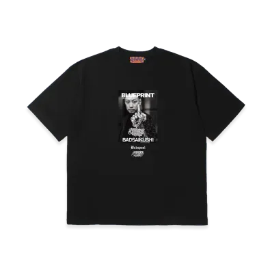 APHRODITEGANG x BUDSPOOL Blueprint The Records S/S Tee 02 "Black"