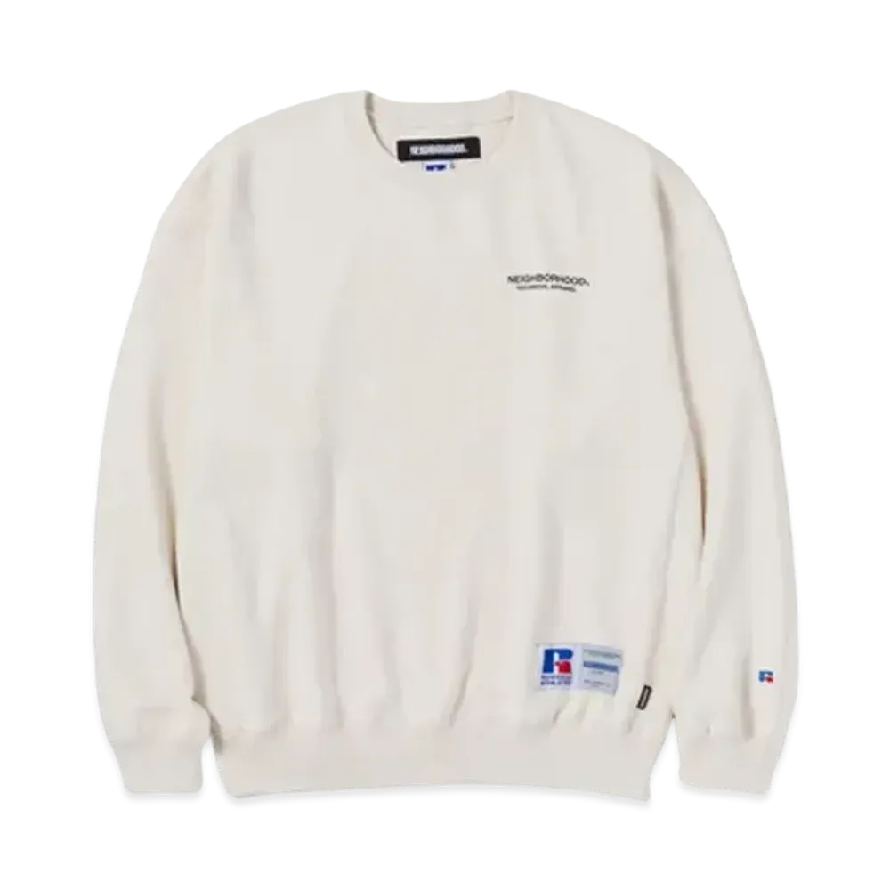 NEIGHBORHOOD x RUSSELL Athletic . Sweatshirt LS "White"