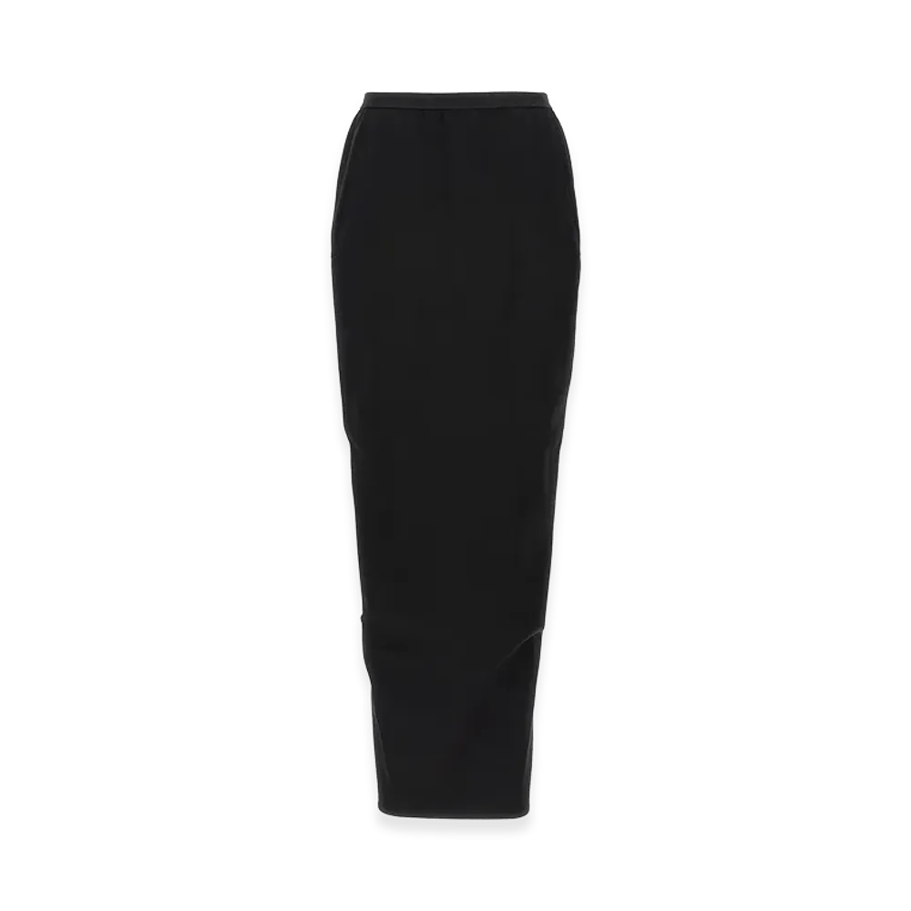 Rick Owens Women's Soft Pillar Long' Skirt "Black"