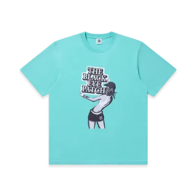 BlackEyePatch Og Label Work Girl Tee "Mint Green"
