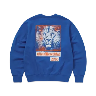 thisisneverthat Lion 2010 Crewneck "Blue"