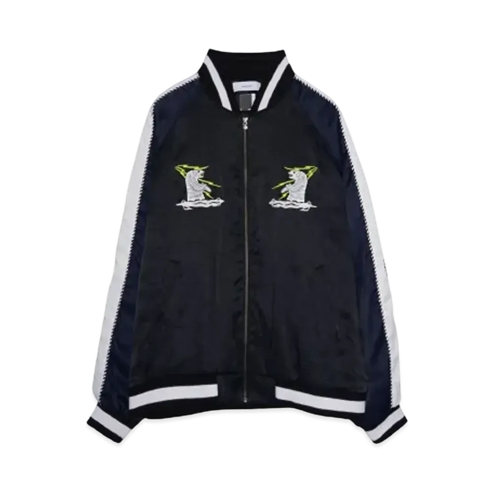 FACETASM SOUVENIR JACKET "BLACK x NAVY"