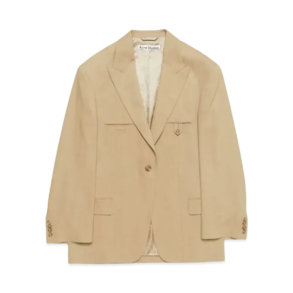 Acne Studios Relaxed Fit Suit Jacket "Beige"