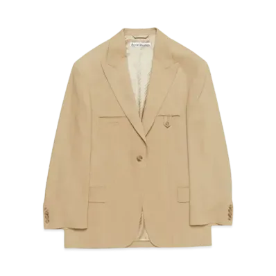 Acne Studios Relaxed Fit Suit Jacket "Beige"