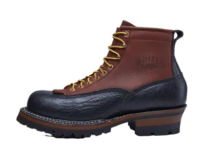 WHITE’S BOOTS WHITE’S 6’’ Smoke Jumper Red Dog/Black Bull Hide 4811 EE "Red Dog" 5990880001018 Vibram#100
