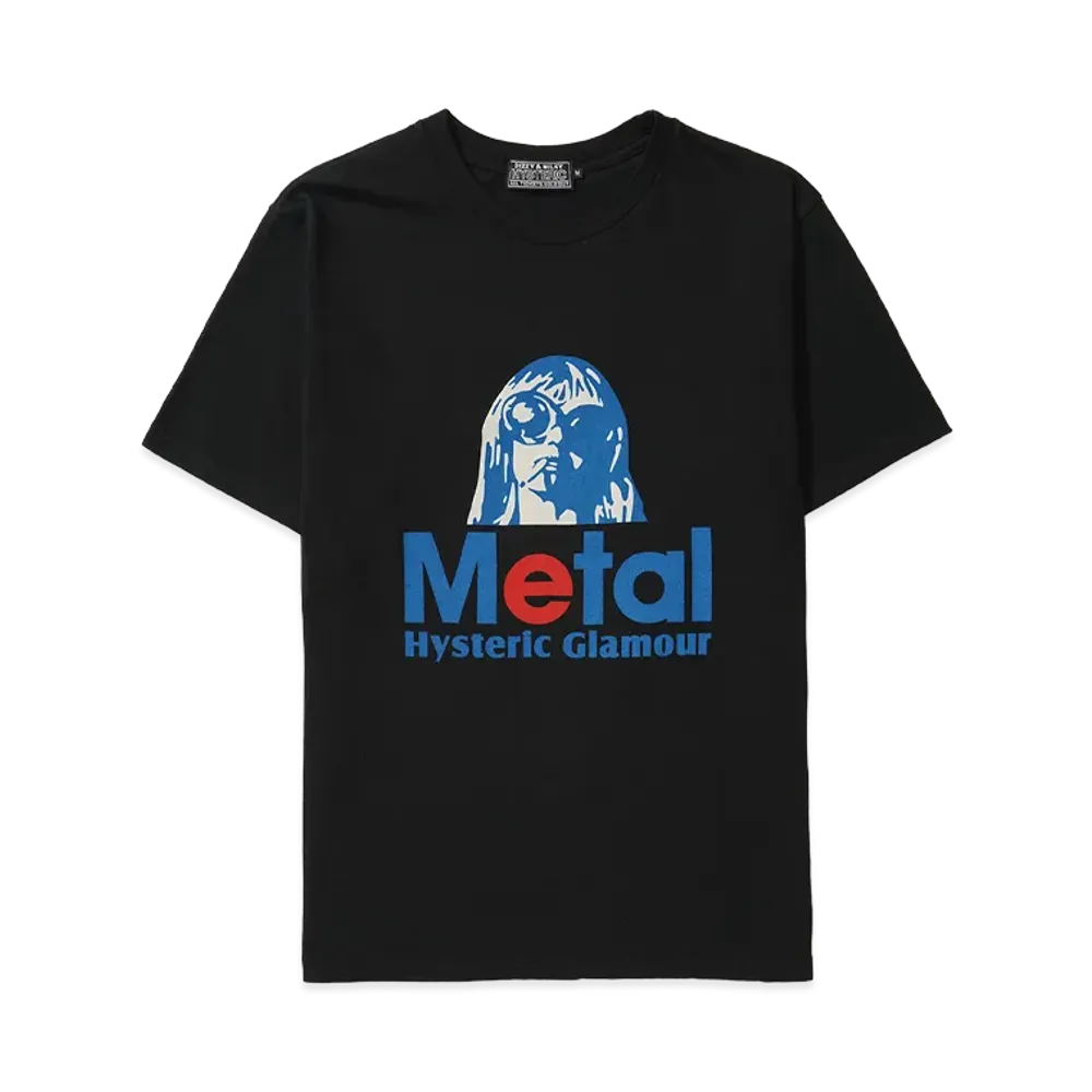 HYSTERIC GLAMOUR Metal T-Shirt "Black"