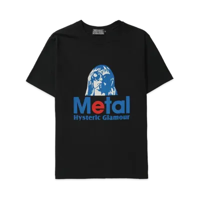 HYSTERIC GLAMOUR Metal T-Shirt "Black"