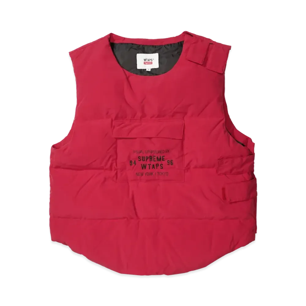 Supreme x WTAPS Tactical Down Vest "Red" 21274SPD-JKM03S