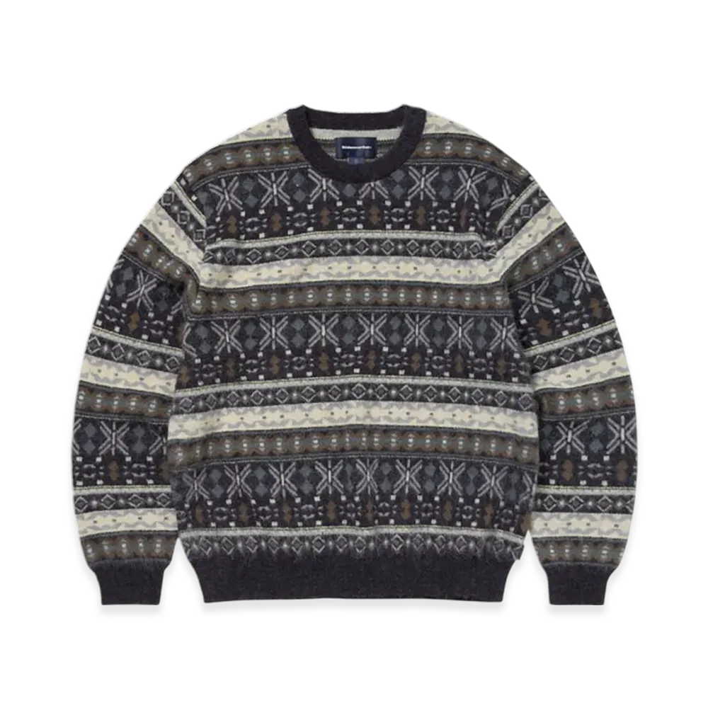 thisisneverthat Fair Isle Knit Sweater "Navy"