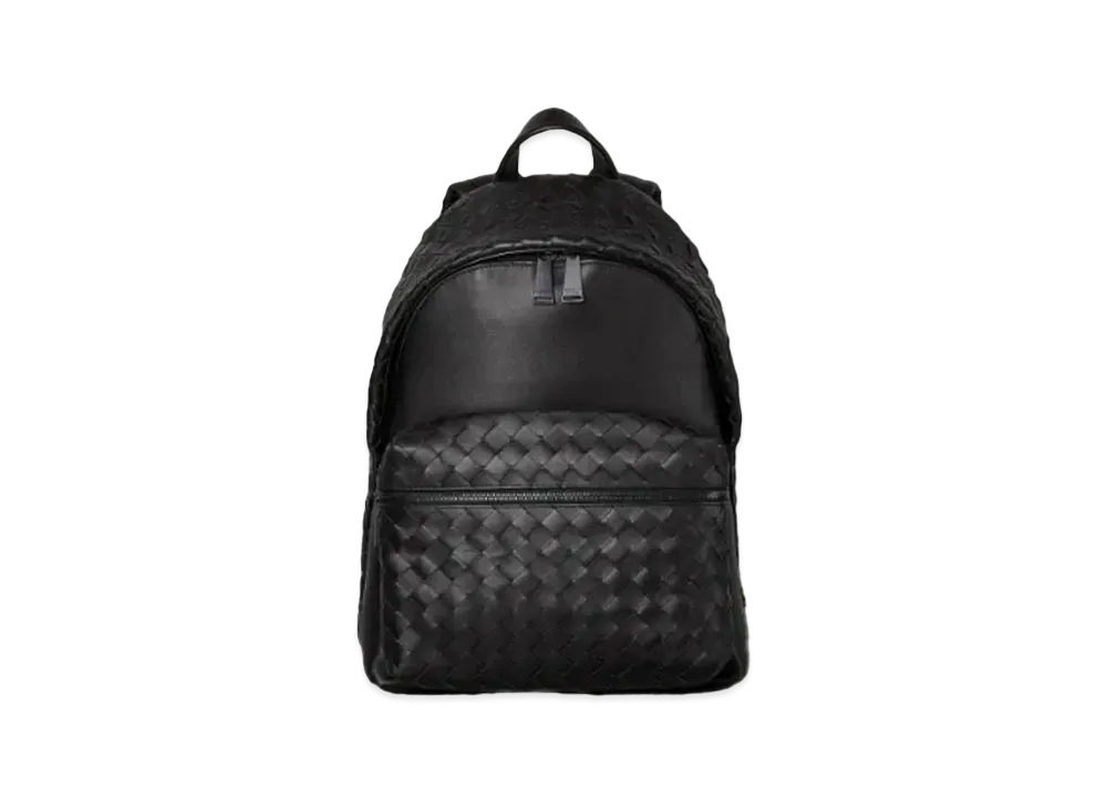 Bottega Veneta Intrecciato Woven VN Leather Backpack "Black"