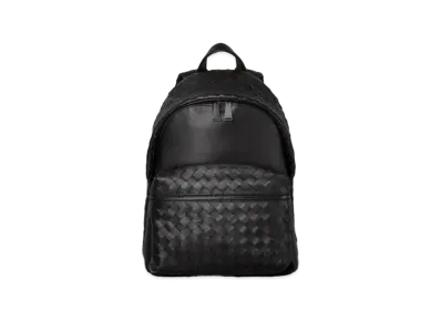 Bottega Veneta Intrecciato Woven VN Leather Backpack "Black"