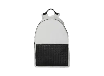 Bottega Veneta Paper Nylon Intrecciato Backpack "White"