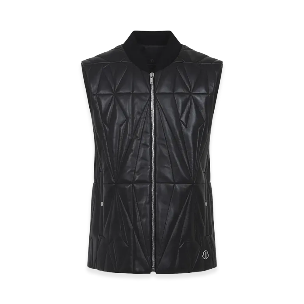 MONCLER x Rick Owens Geocamo Flight Vest "Black"
