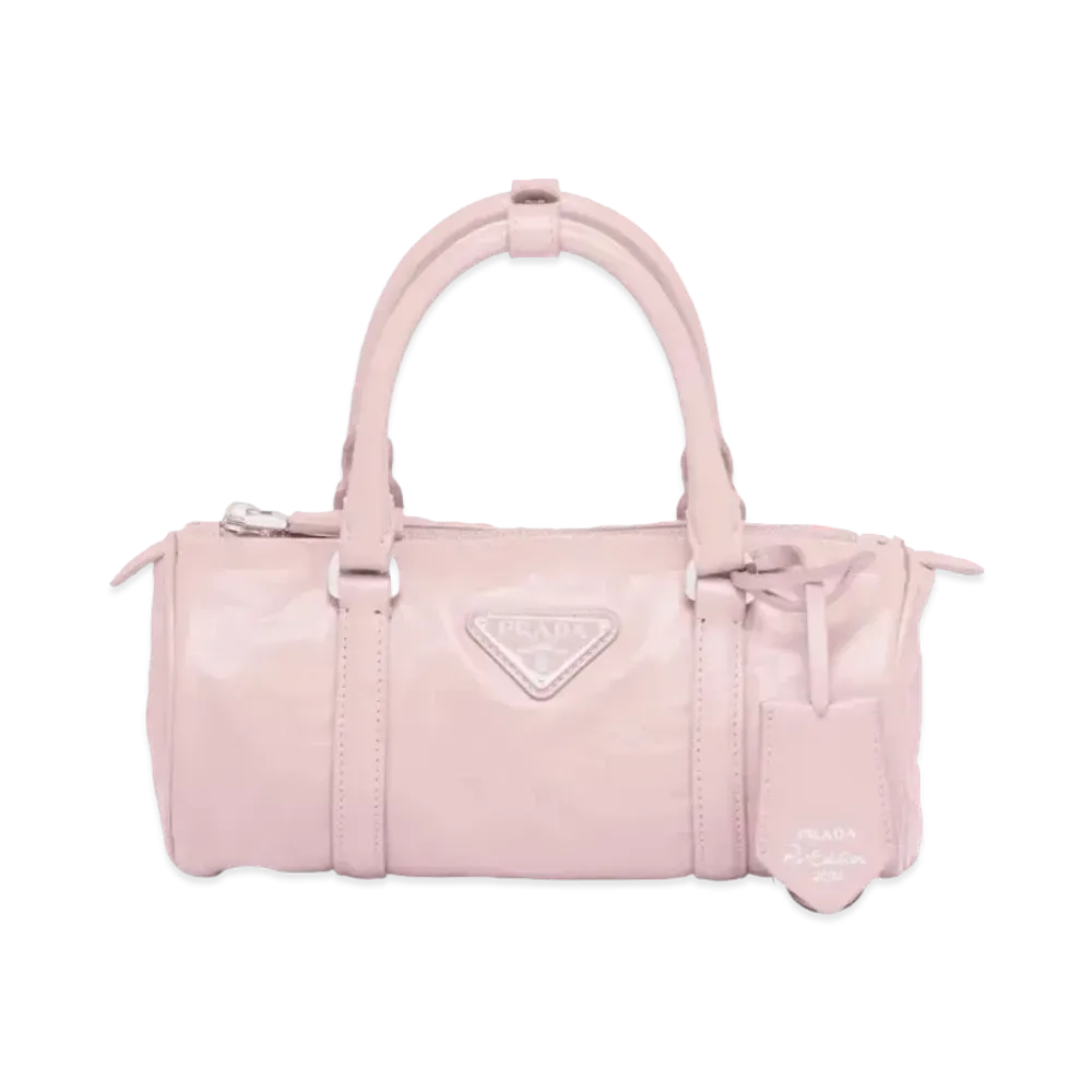 PRADA Antique Nappa Leather Handbag "Alabaster Pink"