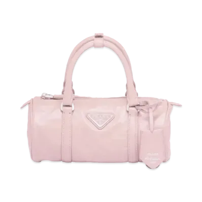 PRADA Antique Nappa Leather Handbag "Alabaster Pink"