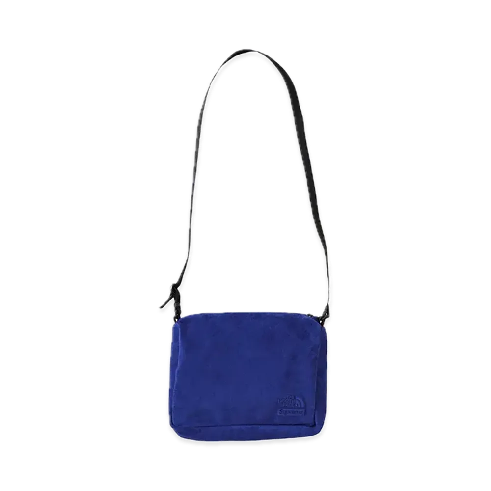 Supreme x The North Face Suede Shoulder Bag "Blue"