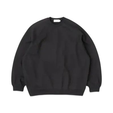 Graphpaper Loopwheeler For Graphpaper Raglan Sweat "Black"